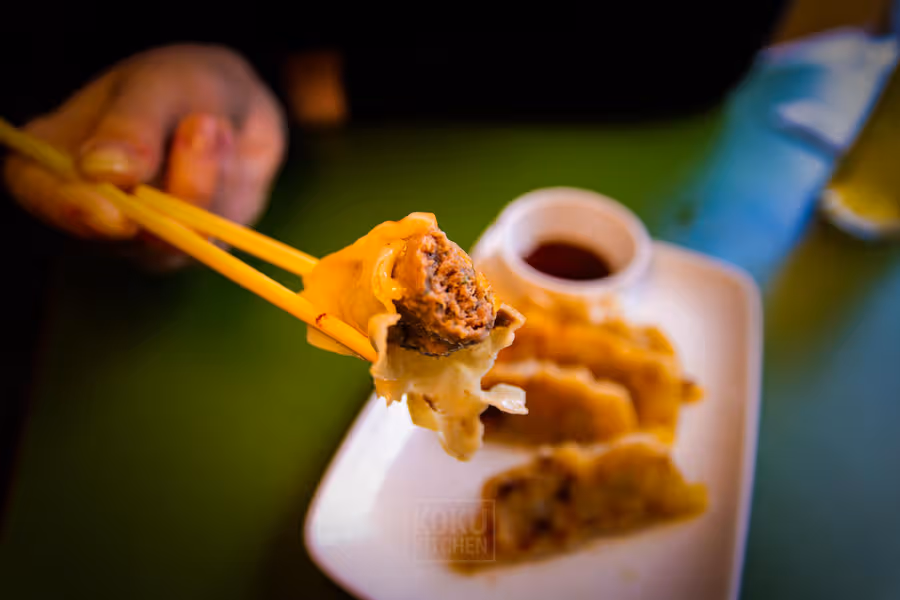 Gyoza de wagyu